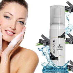 Meibotan Charcoal Foaming Face Wash 150 Ml Face Wash For Women | Charcoal Face Wash Fights Pollution and Acne, Oil Control For Men & Women